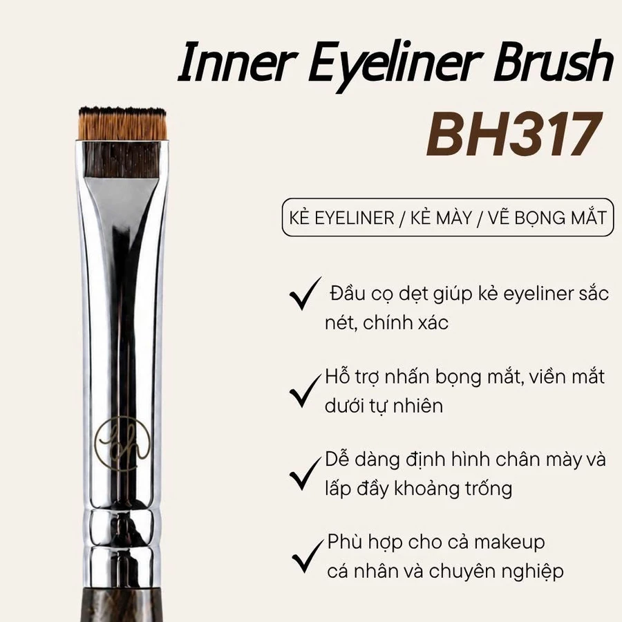 Cọ Kẻ Viền Mắt Trong BH Cosmetics Inner Eyeliner Brush BH317